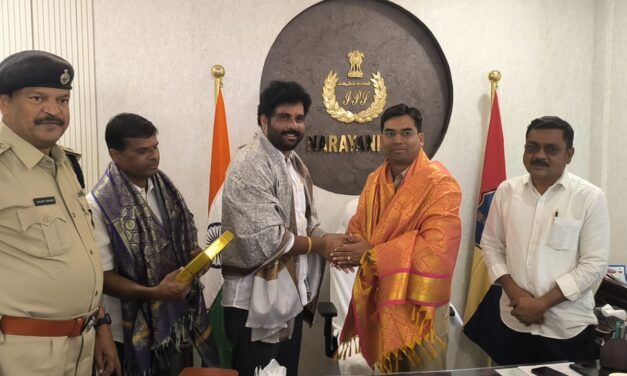 భీష్మరాజ్ ఫౌండేషన్ ఆధ్వర్యంలో ఏర్పాటు చేసిన సీసీ కెమెరాలను ప్రారంభించిన ఎస్పీ