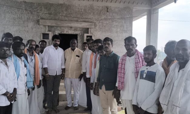 మల్లికార్జునస్వామి దేవాలయ నిర్మాణానికి కృషి రాజ్ కుమార్ రెడ్డి