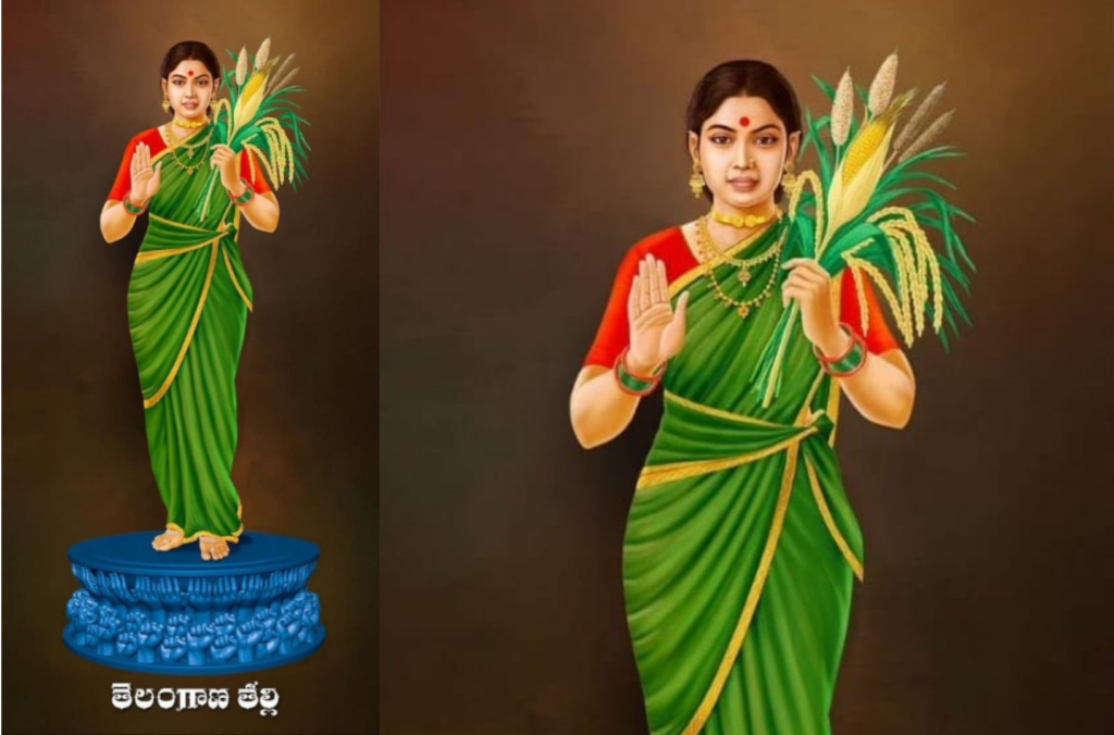 Telangana Thalli Statue : తెలంగాణ తల్లి విగ్రహ ఆవిష్కరణకు సర్వం సిద్ధం.. విగ్రహాం ఫోటో చూసారా..?