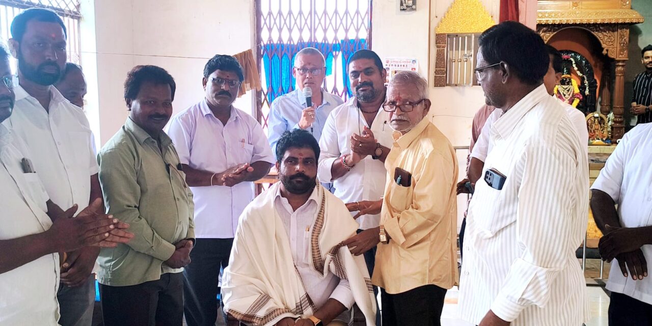 చౌడేశ్వరిదేవి దేవాలయంలో అమ్మవారిని దర్శించుకున్న రాజ్ కుమార్ రెడ్డి