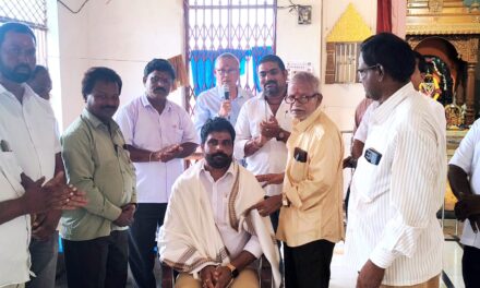 చౌడేశ్వరిదేవి దేవాలయంలో అమ్మవారిని దర్శించుకున్న రాజ్ కుమార్ రెడ్డి