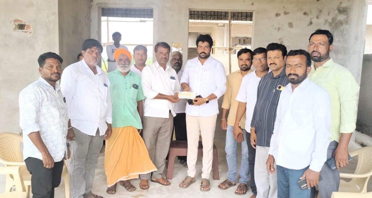 ముస్తాపేట గ్రామస్తుల దాహార్తిని తీర్చేందుకు కృషి: రాజ్ కుమార్ రెడ్డి